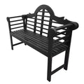 JONATHAN Y Lutyens 51.2 2-Seat Arched 600-Lbs Support Acacia Wood Outdoor Garden Patio Bench