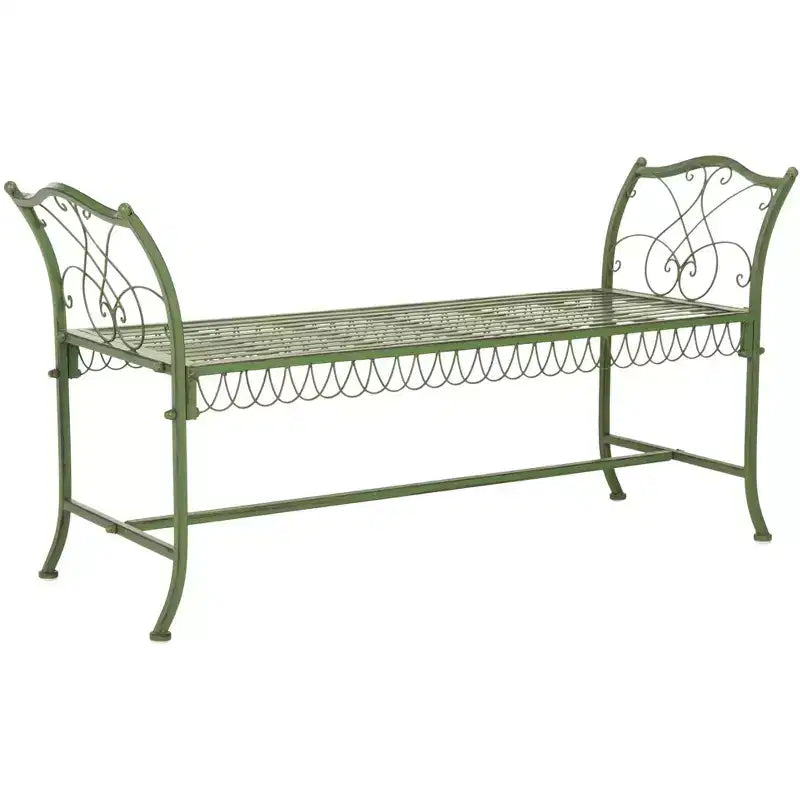Banc Arona - Extérieur - PAT5015 - Vert antique - Safavieh