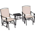 Yaheetech Outdoor Patio Glider Patio Loveseat