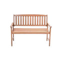 Jack Post 4 Feet Durable Classic Indonesian Hardwood Bench Accommodate Up To 2 People for Patio, Backyard, Garden and Porch, Brown