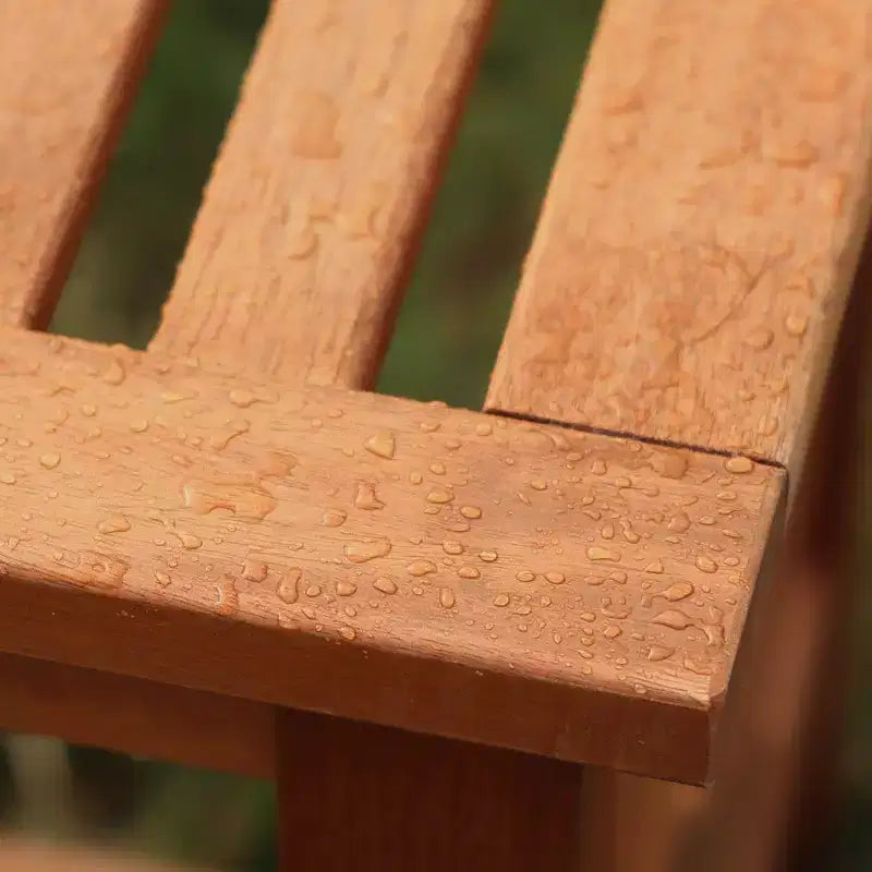 Banc de salle à manger sans dossier en bois massif LuxenHome Carmel