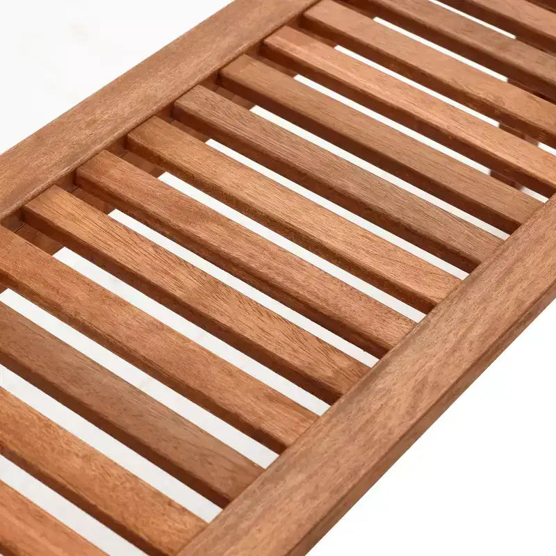 Banc de salle à manger sans dossier en bois massif LuxenHome Carmel