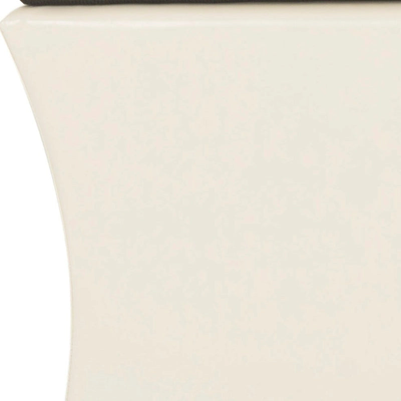 Banc de rangement Gigi en lin crème SAFAVIEH - 36 L x 19 P x 21 H - 36Wx19Dx21H