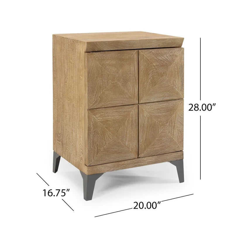 Meuble de rangement Glover Boho en manguier fabriqué à la main par Christopher Knight Home