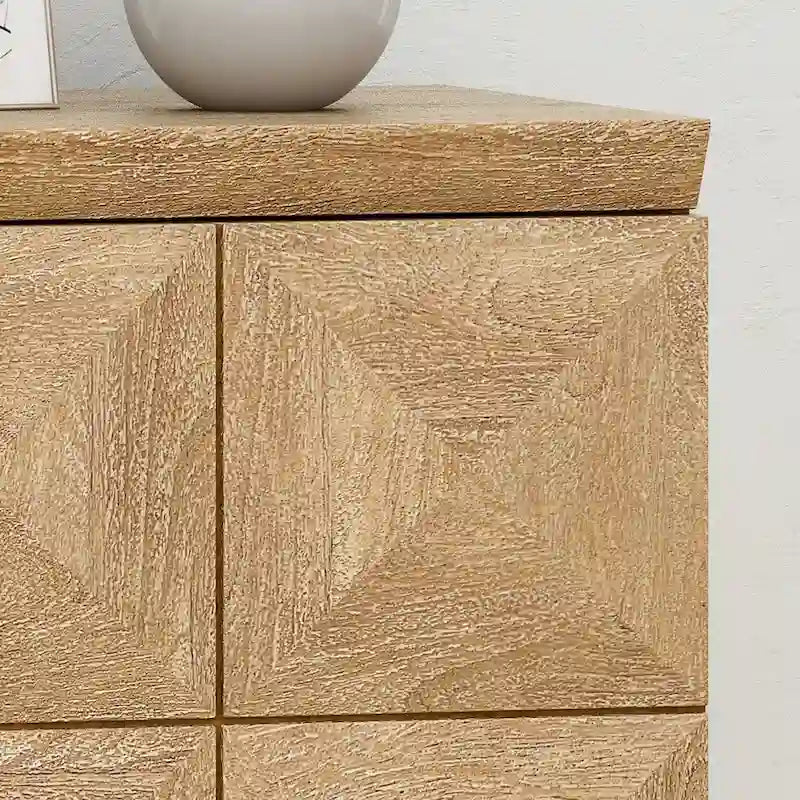 Meuble de rangement Glover Boho en manguier fabriqué à la main par Christopher Knight Home
