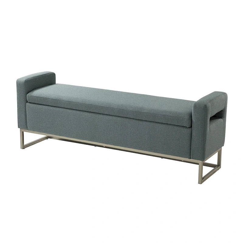 Banc capitonné moderne Diana avec rangement