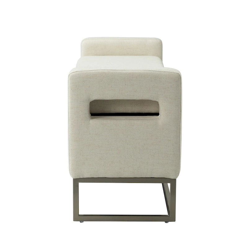 Banc capitonné moderne Diana avec rangement