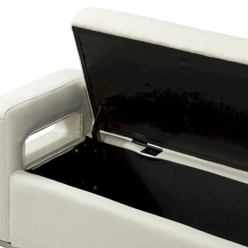 Banc capitonné moderne Diana avec rangement