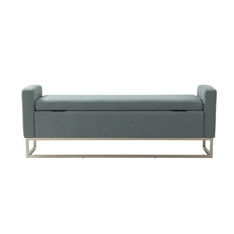 Banc capitonné moderne Diana avec rangement