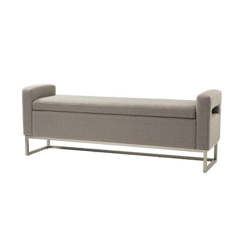 Banc capitonné moderne Diana avec rangement