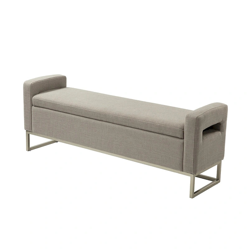 Banc capitonné moderne Diana avec rangement