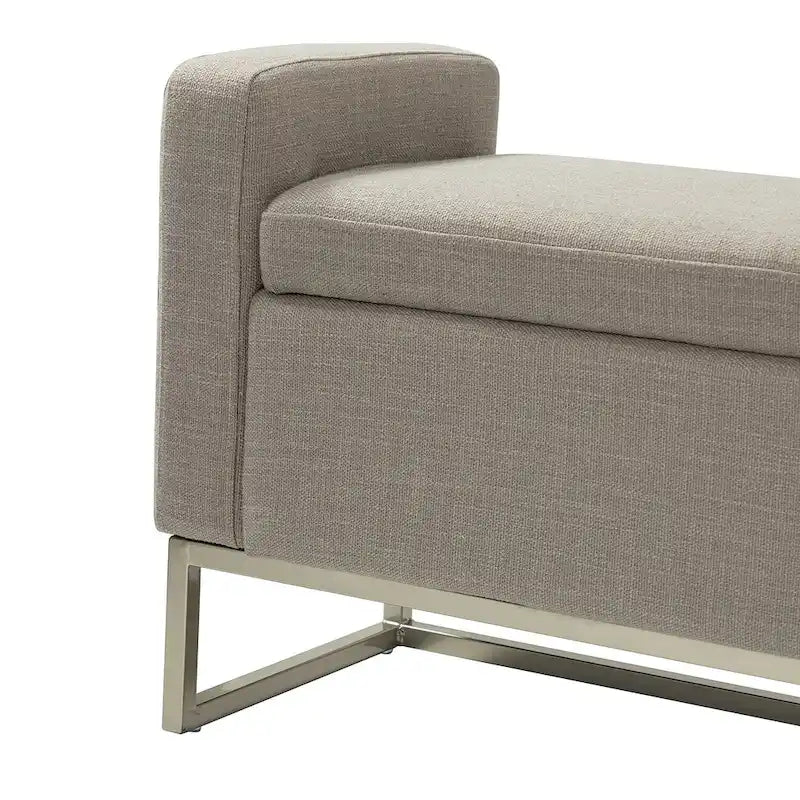 Banc capitonné moderne Diana avec rangement