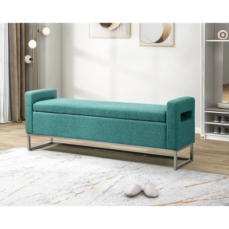 Banc capitonné moderne Diana avec rangement