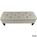 Banc de rangement capitonné Sachi avec diamants