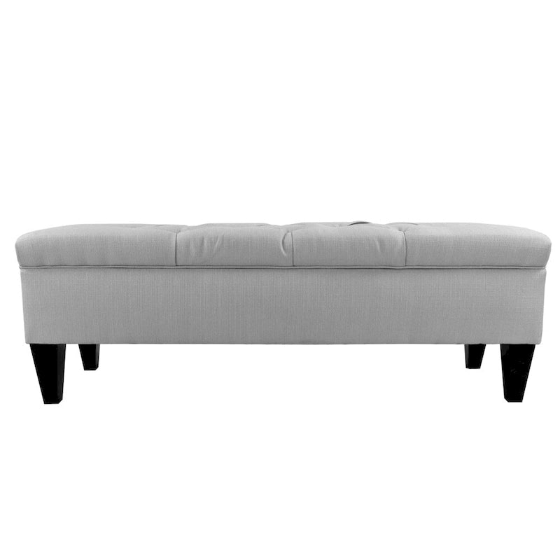 Banc de rangement capitonné Sachi avec diamants