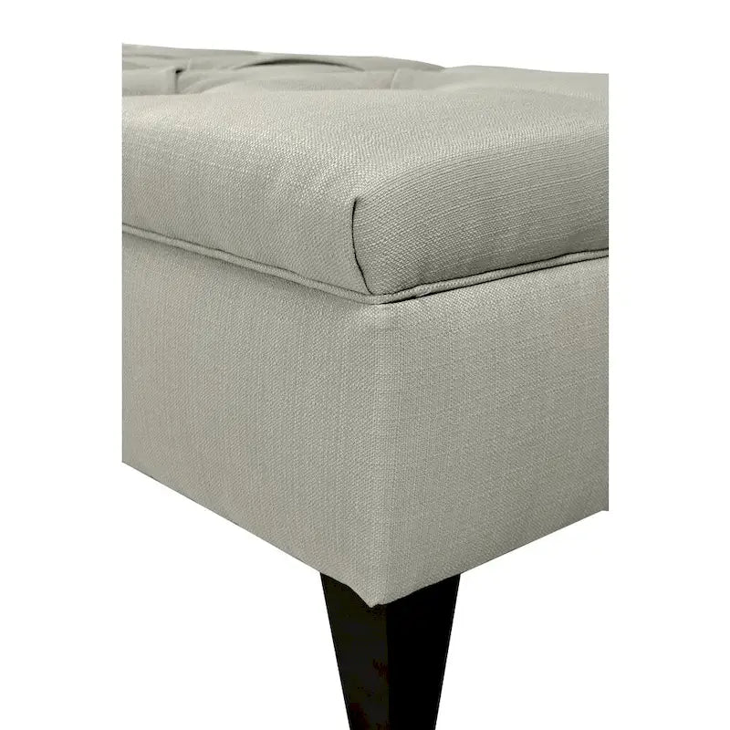 Banc de rangement capitonné Sachi avec diamants