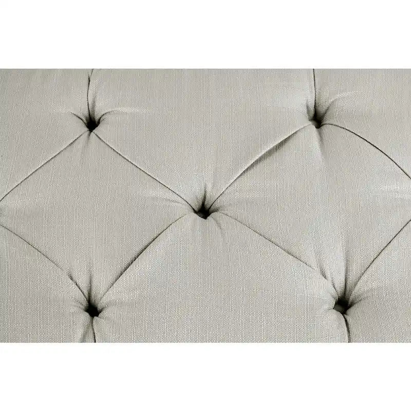 Banc de rangement capitonné Sachi avec diamants