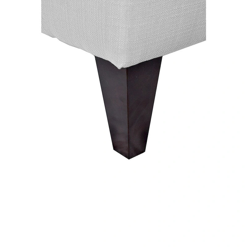 Banc de rangement capitonné Sachi avec diamants