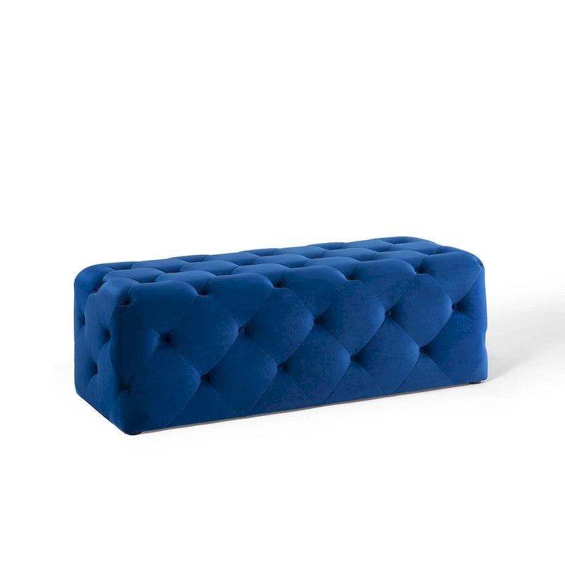 Banc d'entrée en velours capitonné Carson Carrington Ullervad de 48 po
