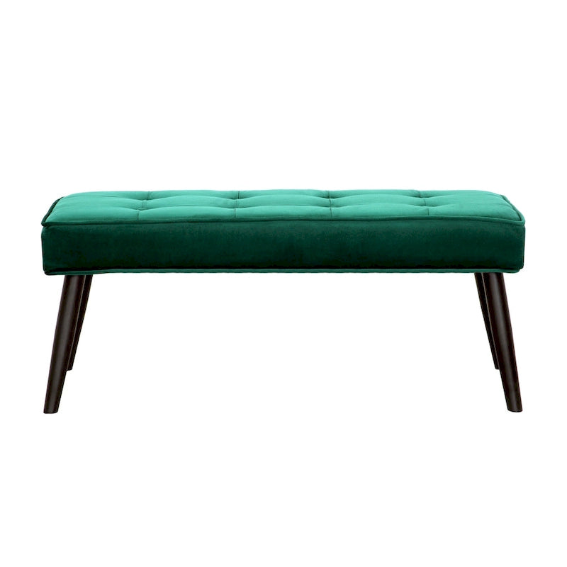 Banc rembourré en velours capitonné Kipp