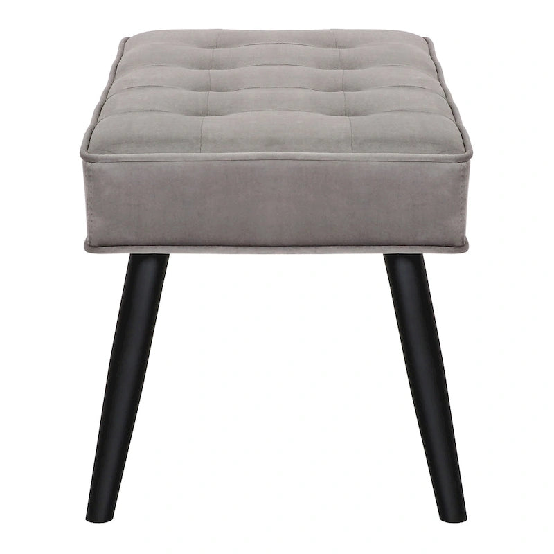 Banc rembourré en velours capitonné Kipp