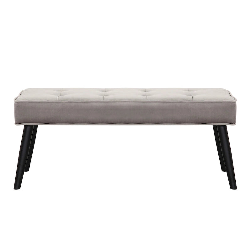 Banc rembourré en velours capitonné Kipp