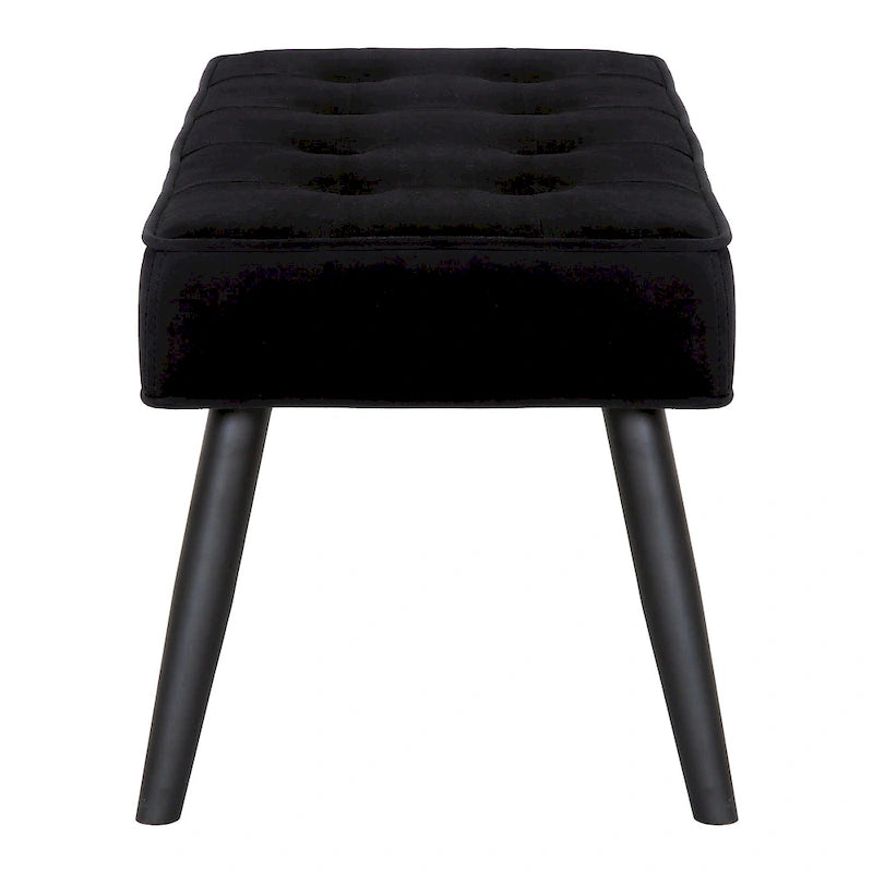 Banc rembourré en velours capitonné Kipp