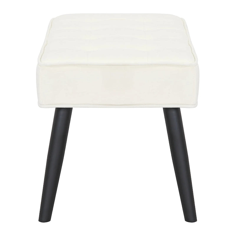 Banc rembourré en velours capitonné Kipp