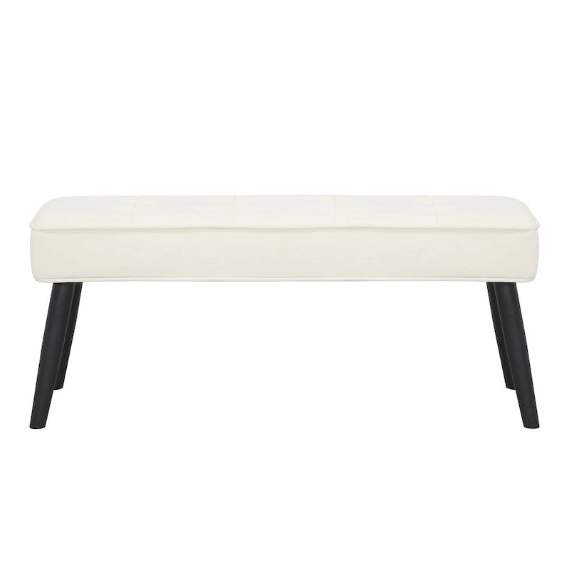 Banc rembourré en velours capitonné Kipp