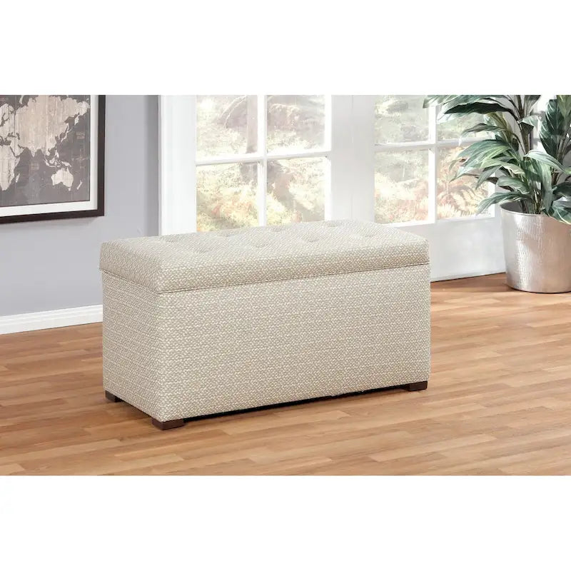 Banc de rangement capitonné Angela par Sole Designs