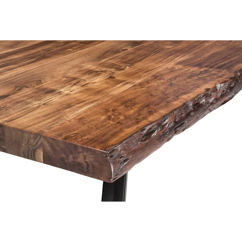 Banc de salle à manger Reese en bois massif d'acacia naturel