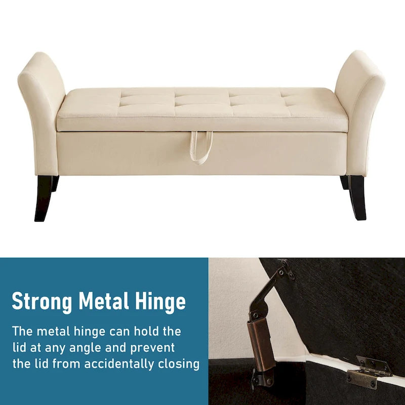 Banc de rangement armé Aukfa pour chambre à coucher, entrée, salon