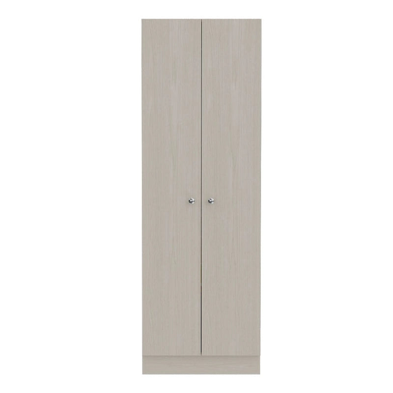 Meuble de rangement Virginia FM Furniture à deux portes, cinq étagères