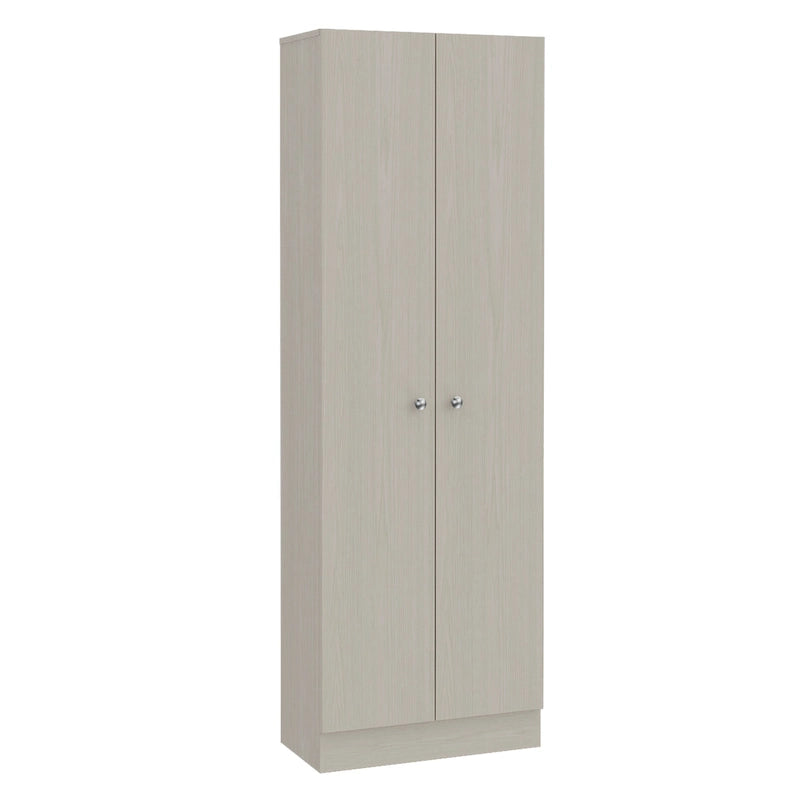 Meuble de rangement Virginia FM Furniture à deux portes, cinq étagères