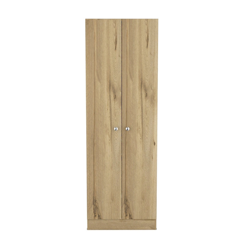 Meuble de rangement Virginia FM Furniture à deux portes, cinq étagères