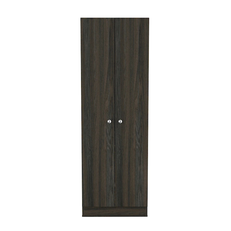 Meuble de rangement Virginia FM Furniture à deux portes, cinq étagères
