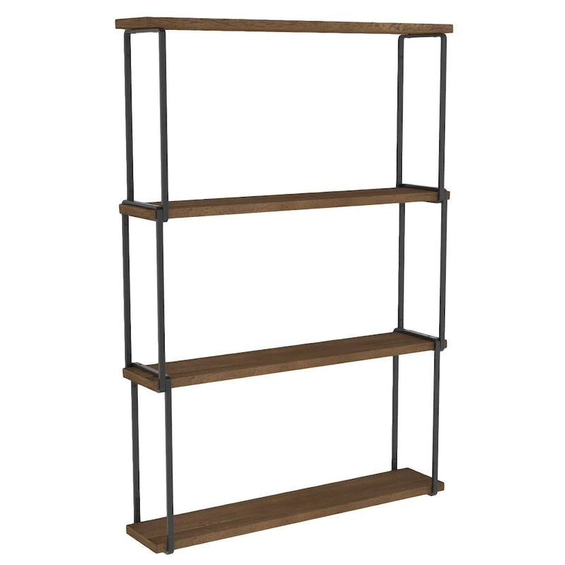 Étagère murale Porto 61 x 11,4 cm pour salon, étagère de cuisine décorative, noyer
