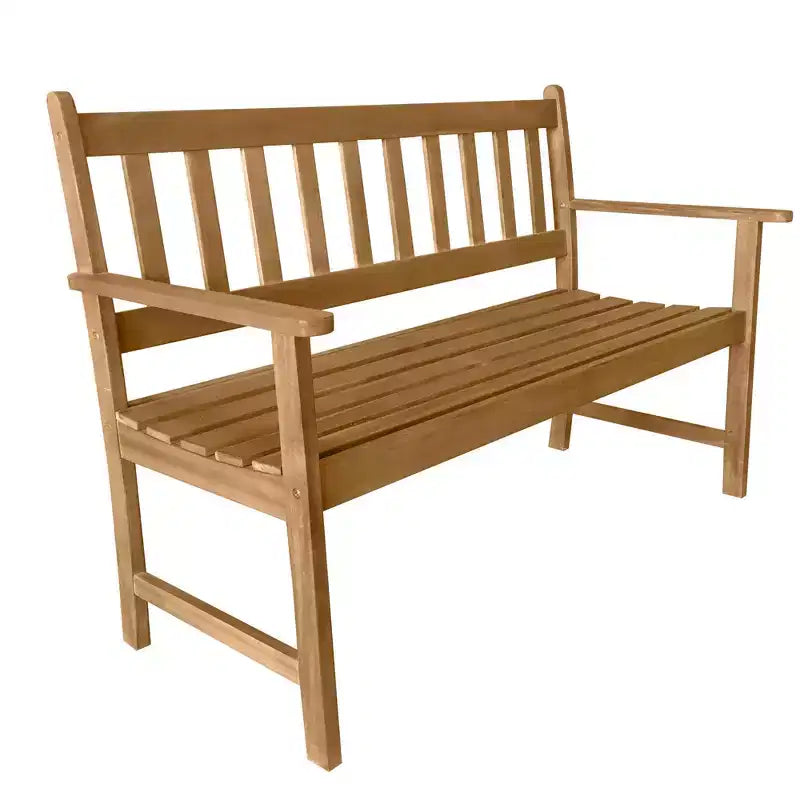 FDW Patio Furniture Garden Bench Park Bench Acacia Wood for Pool Beach Backyard Balcony Porch Deck, Natural Oiled(Nature)