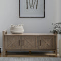 Banc de rangement d'entrée de style transitionnel en BOIS MASSIF Cantina WYNDENHALL, largeur 44 pouces, brun fumé - 18 p x 44 l x 19,8 h