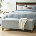 Banc de rangement d'appoint Marcie Blue Soft Close INK+IVY