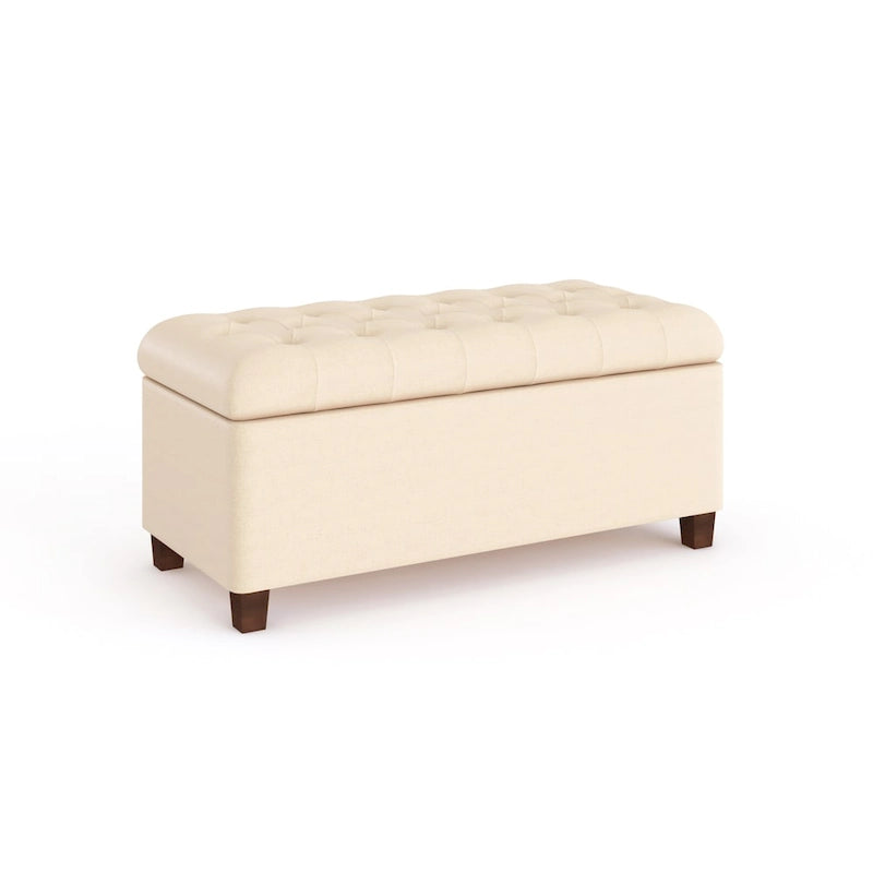 Banc de rangement capitonné Ixora Copper Grove