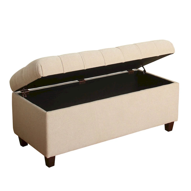 Banc de rangement capitonné Ixora Copper Grove