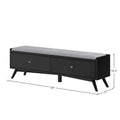 Banc en bois Flynn d'Alpine Furniture, noir