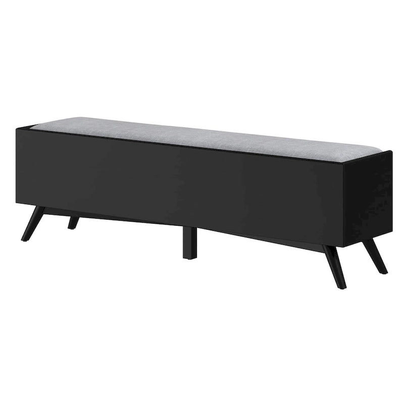 Banc en bois Flynn d'Alpine Furniture, noir