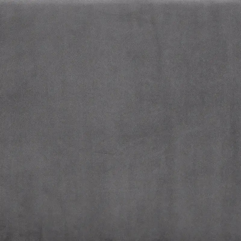 Banc de rangement Lisbeth Grey en velours plissé avec couvercle relevable, par iNSPIRE Q Bold