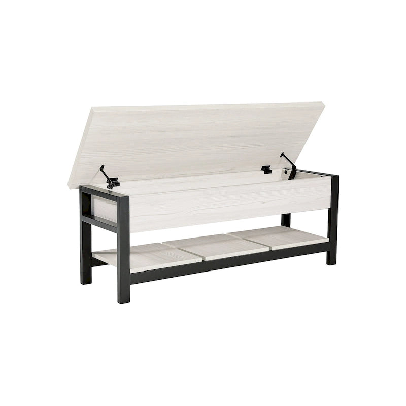 Banc de rangement Rhyson White de Signature Design by Ashley