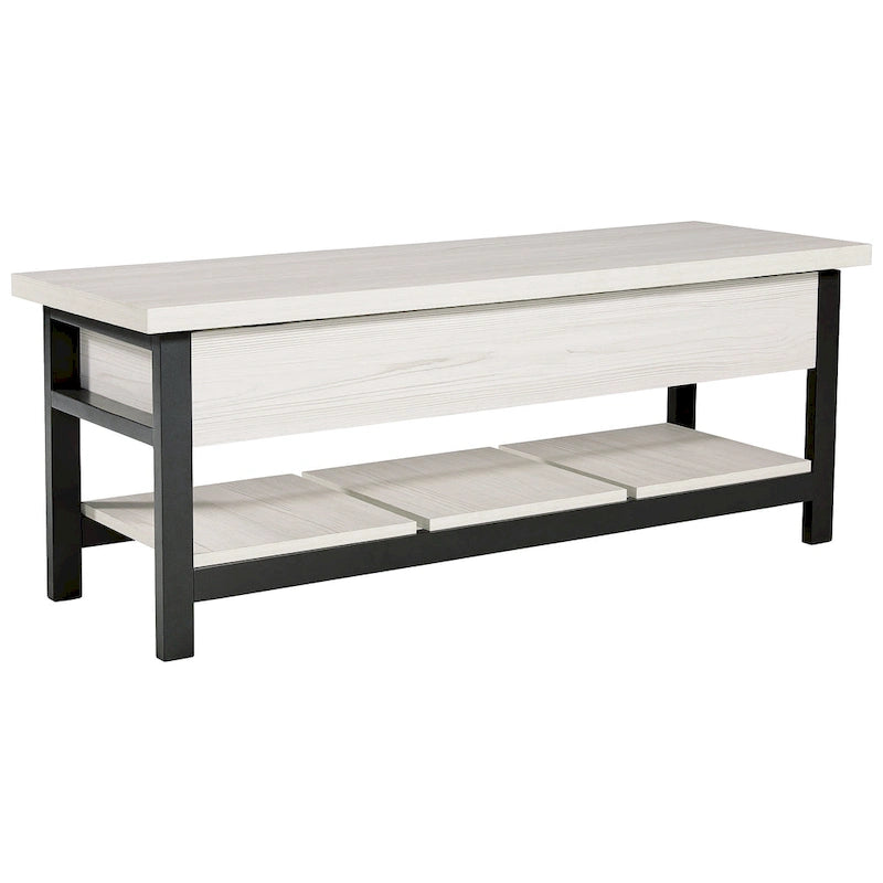 Banc de rangement Rhyson White de Signature Design by Ashley