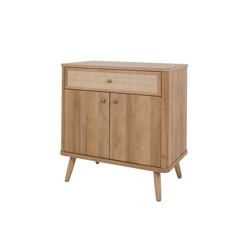 Thelma KD Rotin Petit Meuble 1 Tiroir 2 Portes
