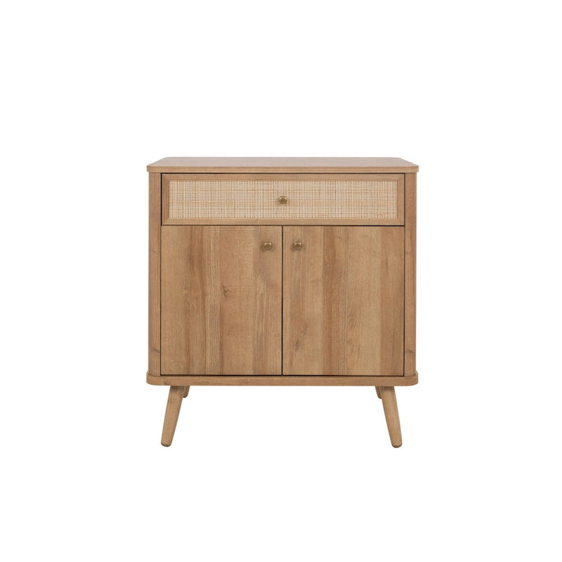 Thelma KD Rotin Petit Meuble 1 Tiroir 2 Portes
