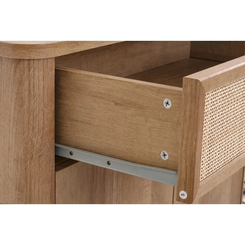 Thelma KD Rotin Petit Meuble 1 Tiroir 2 Portes